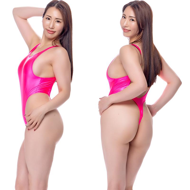 よ*ち様 バニーガール ストレッチサテン ピンクハイレグ Tバック 素人製 蛍光カラー 超ハイレグ Tバック ワンピース・ネオンピンク : グラム