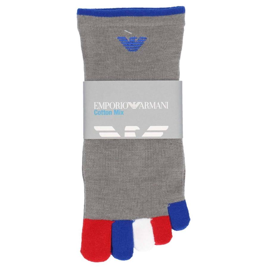 21a W新作 送料無料 Emporio Armani エンポリオ アルマーニ 日本製 ５本指 イーグル ショート丈 正規ライセンス商品 公式ショップ 刺繍 メンズ カジュアル