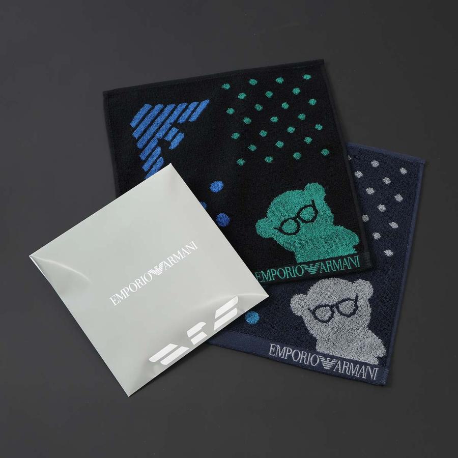 EMPORIO ARMANI エンポリオ アルマーニ ハンカチ BIGベア＆イーグル 綿