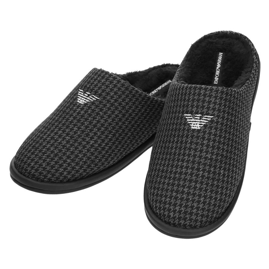 EMPORIO ARMANI エンポリオ アルマーニ メンズ スリッパ 内側ボア 