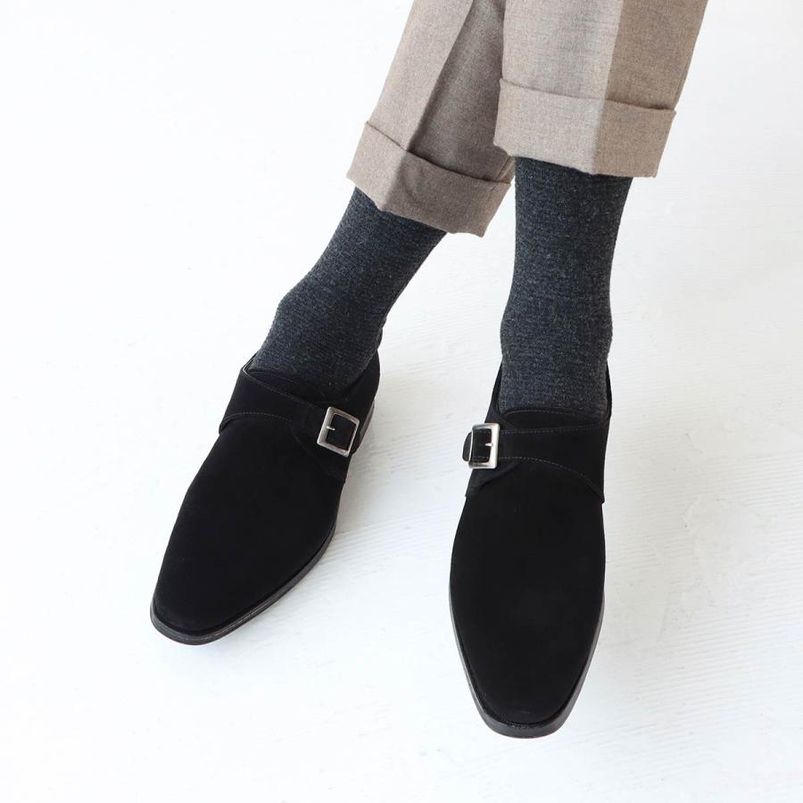 NAIGAI（ナイガイ） メンズ 冬用 靴下 カシミヤ混 部位で編み方を変え