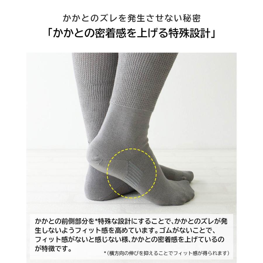 ナイガイ みんなのくつした 締めつけない靴下 オーガニックコットン レディース ソックス 日本製 ふんわりガーゼハイソックス 介護 履きやすい 03028011｜glanage｜10