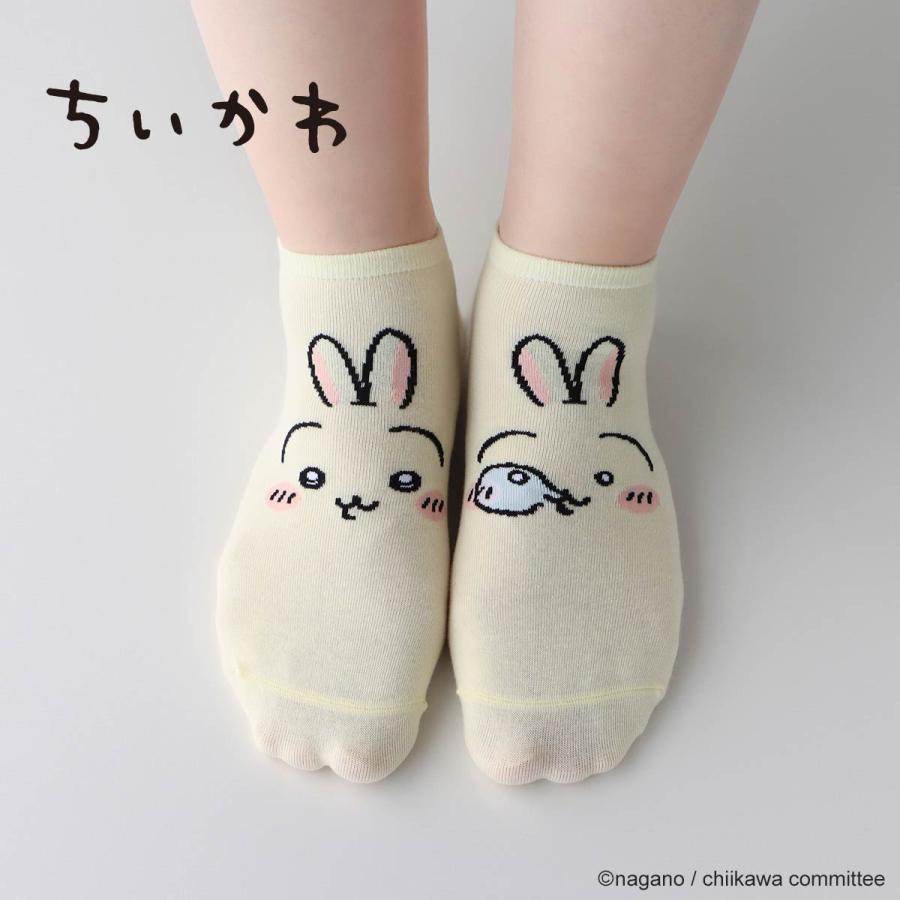 NAIGAI（ナイガイ） ちいかわ スニーカー丈 ソックス うさぎフェイス