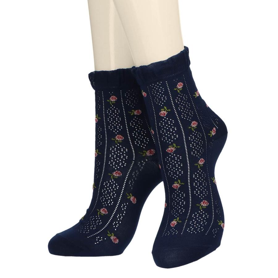 LAURA ASHLEY ローラアシュレイ LAURA ASHLEY（ローラアシュレイ） ソックス レディース 綿混 Floral