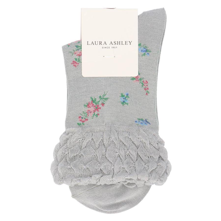 LAURA ASHLEY（ローラアシュレイ） レディース ソックス 花柄 レーヨン