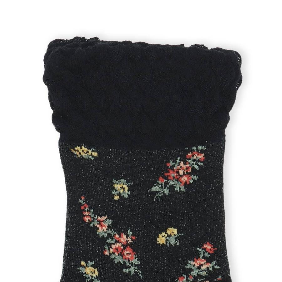LAURA ASHLEY（ローラアシュレイ） レディース ソックス 花柄 レーヨン