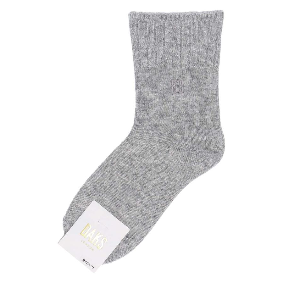 【新品】DAKS　ダックス　最高品質　カシミヤ　アンゴラ　日本製　コート　L DAKS（ダックス） ソックス アンゴラ混 ソフトくちゴム トップラメ