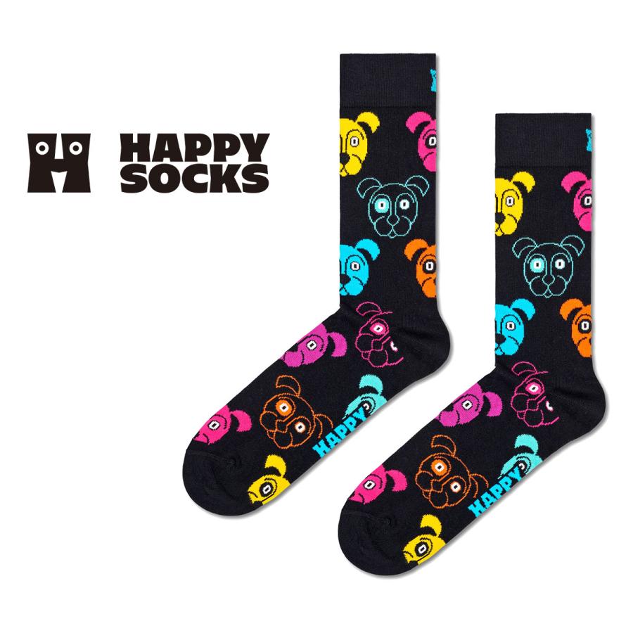 Happy Socks ハッピーソックス Dog ドッグ クルー丈 ソックス 靴下 ユニセックス メンズ レディース 10201110 