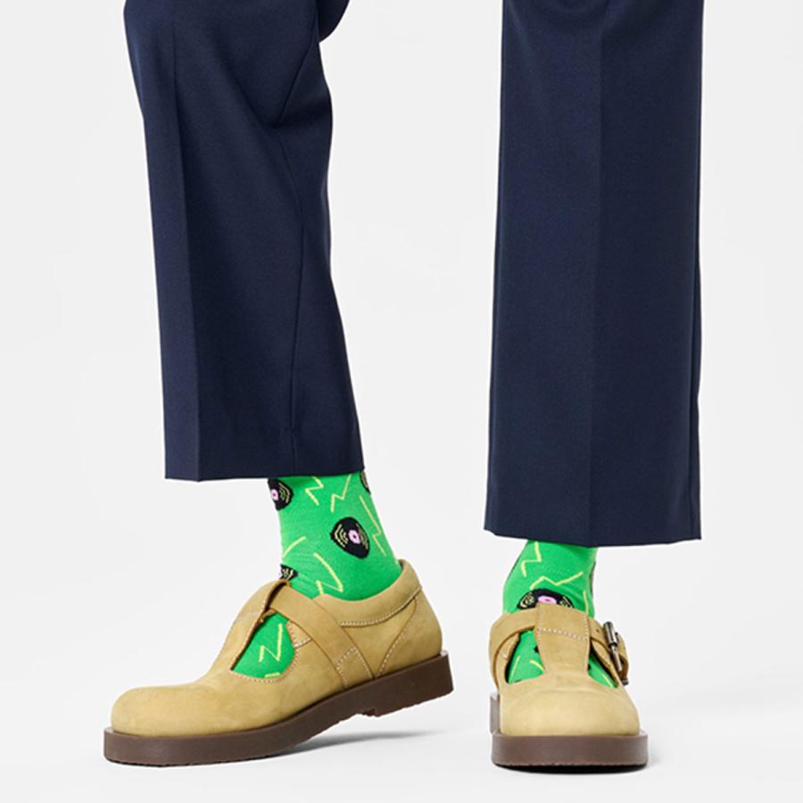 PEACEMINUSONE SOCKS ソックス ネオン イエロー グリーン PEACEMINUSONE SOCKS ソックス ネオン イエロー グリーン