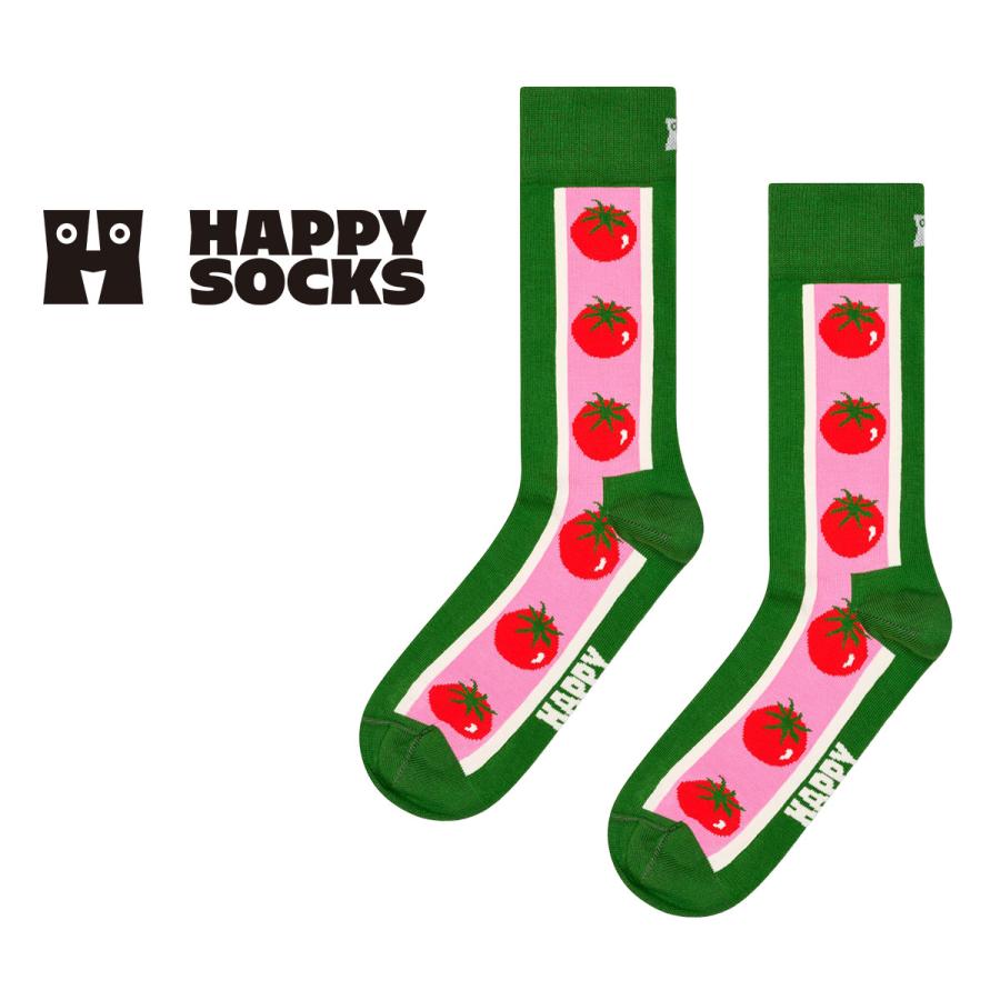 Happy Socks（ハッピーソックス） ソックス おしゃれ トマト クルー丈