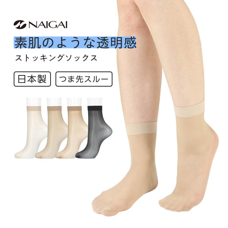 NAIGAI（ナイガイ） パンストソックス concept パンスト素材のクルー丈