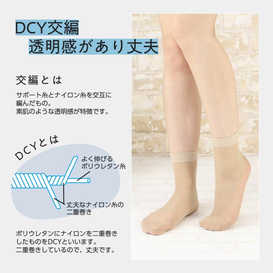 NAIGAI（ナイガイ） パンストソックス concept パンスト素材のクルー丈