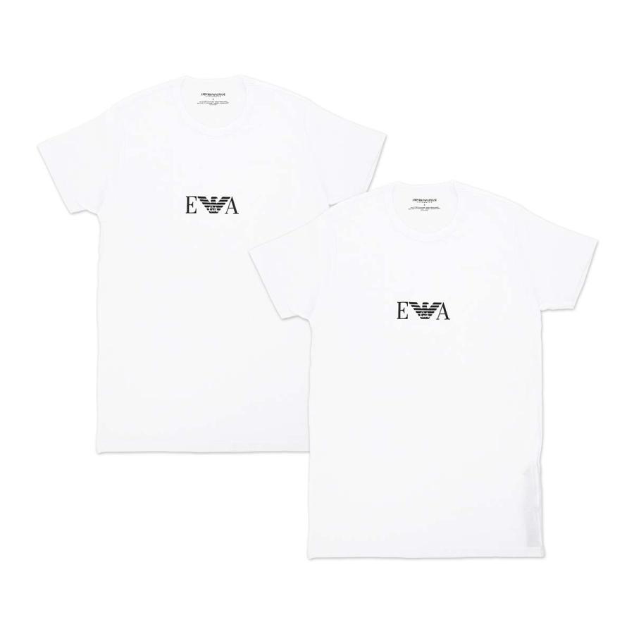 [2枚セット]EMPORIO ARMANI エンポリオ アルマーニ STRETCH COTTON ストレッチコットン クルーネック 半袖 Tシャツ メンズ 男性 下着 54007157｜glanage｜02