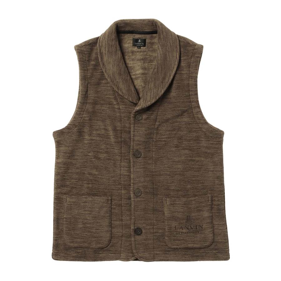 LANVIN COLLECTION 50%OFF フリース ベスト 半纏 はんてん 羽織 防寒着