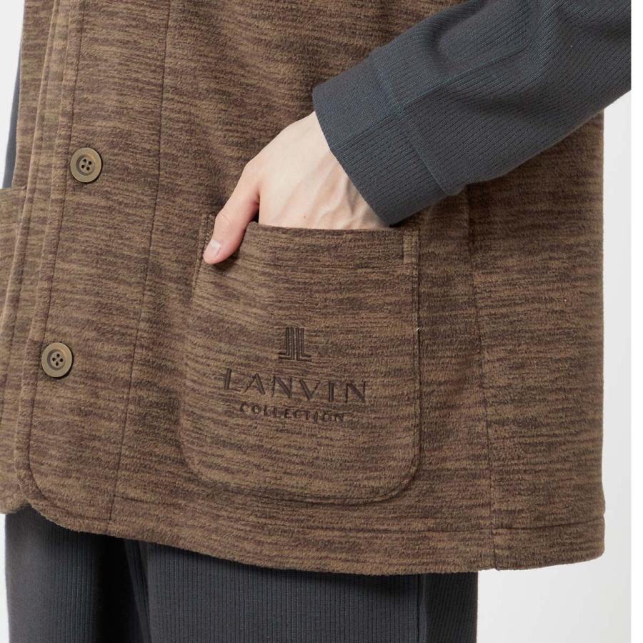 LANVIN COLLECTION 50%OFF フリース ベスト 半纏 はんてん 羽織 防寒着