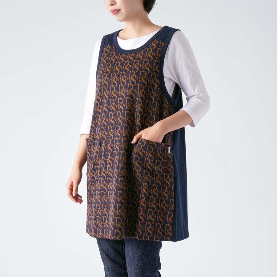 DAKS（ダックス） エプロン レディース Daks Monogram柄 後ボタン 背