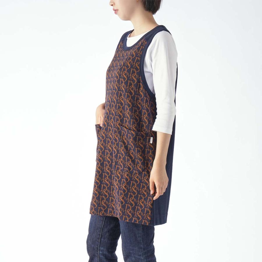 DAKS（ダックス） エプロン レディース Daks Monogram柄 後ボタン 背