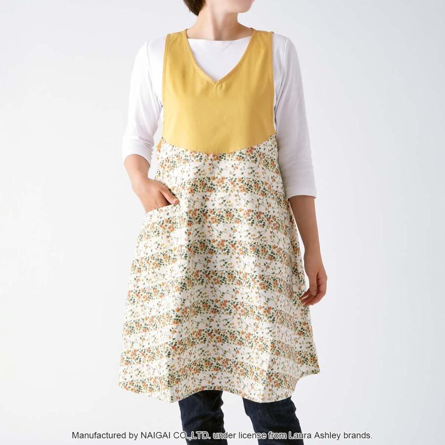 LAURA ASHLEY（ローラアシュレイ） エプロン 形態安定加工 ウェン