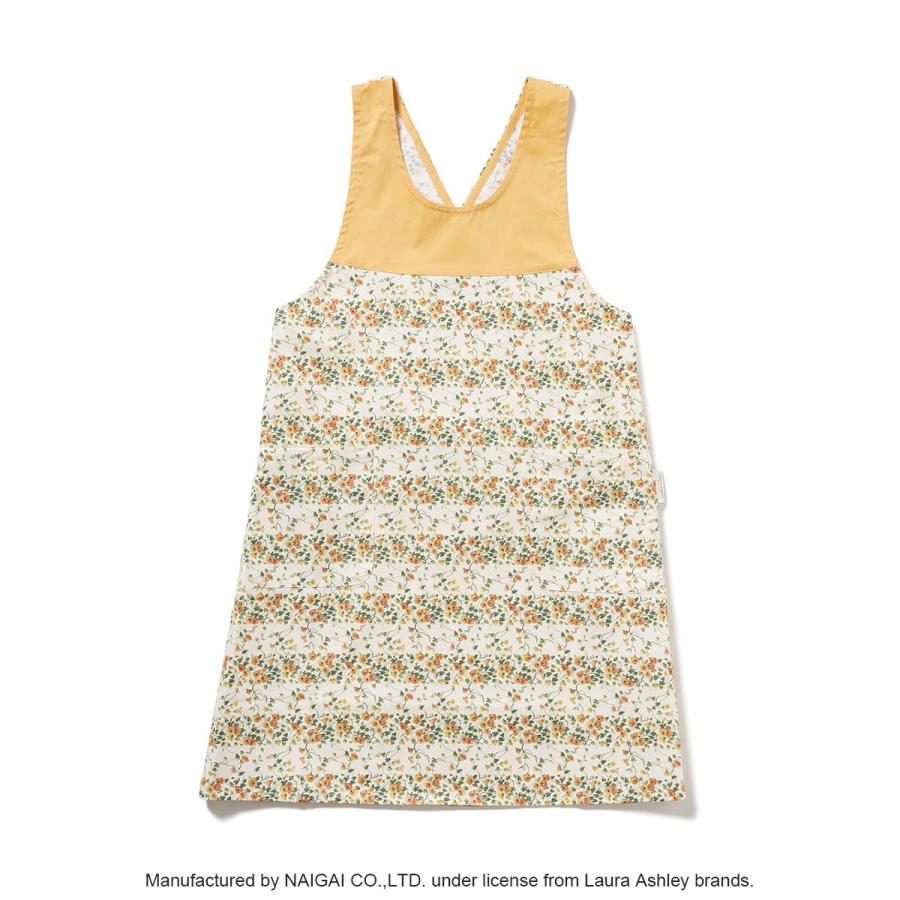 LAURA ASHLEY（ローラアシュレイ） エプロン 形態安定加工 T/Cツイル