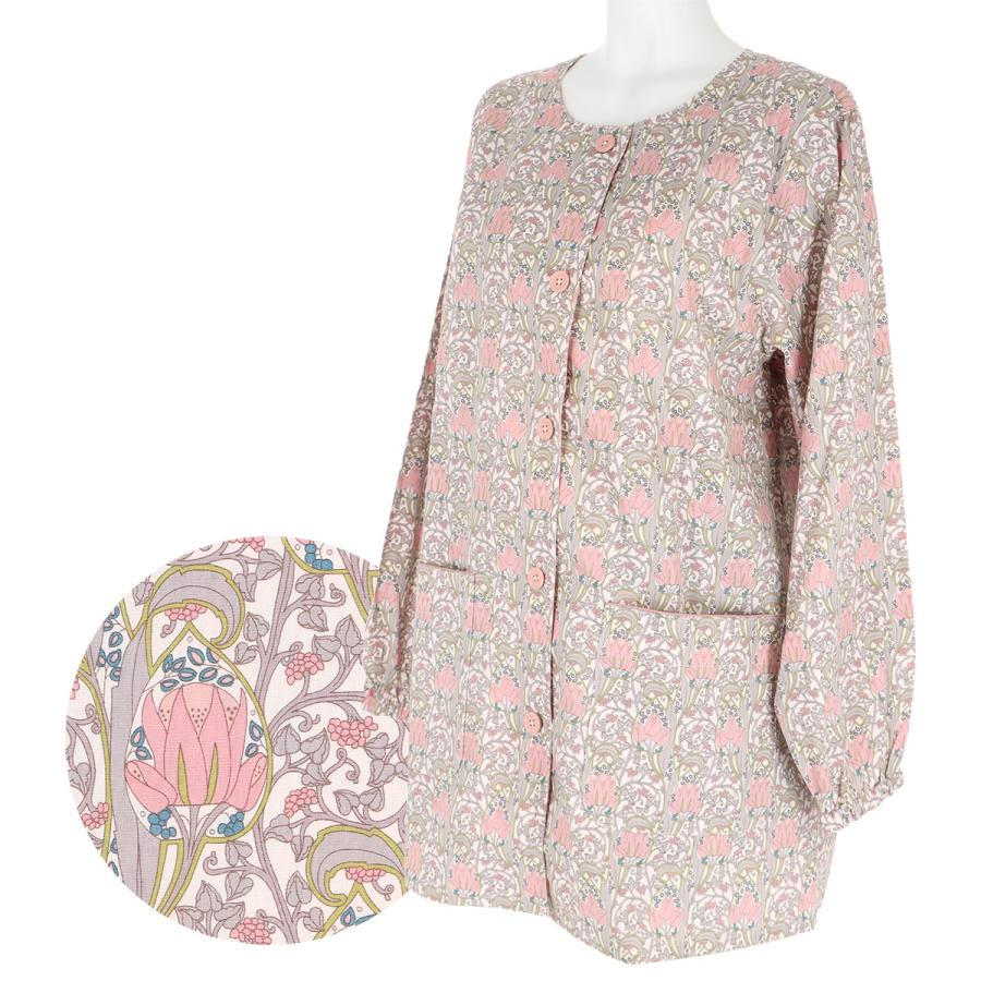 LIBRTY LICIE 花柄 割烹着 新品 NAIGAI レディース エプロン 花柄 リバティプリント イスミニ 綿