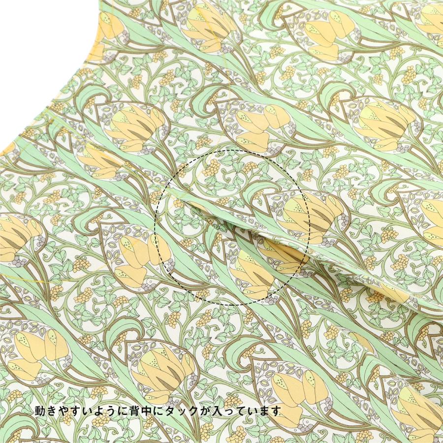 LIBRTY LICIE 花柄 割烹着 新品 NAIGAI レディース エプロン 花柄 リバティプリント イスミニ 綿