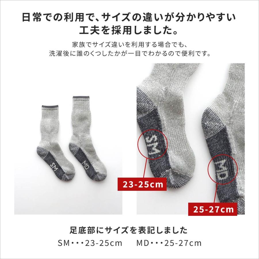 登山 ソックス メリノウール混 抗菌防臭 クルー丈 厚手 ナイガイトレイル 山登り トレッキング メンズ レディース 靴下 エントリー 最短翌日発送 90370006 | NAIGAI | 14