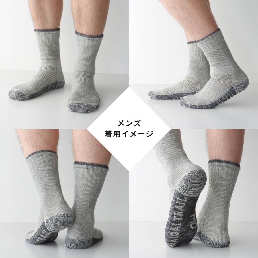 登山 ソックス メリノウール混 抗菌防臭 クルー丈 厚手 ナイガイトレイル 山登り トレッキング メンズ レディース 靴下 エントリー 最短翌日発送 90370006 | NAIGAI | 17