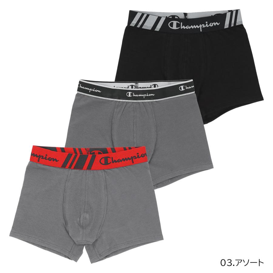 Champion（チャンピオン） 3枚セット メンズ ボクサーパンツ 抗菌防臭