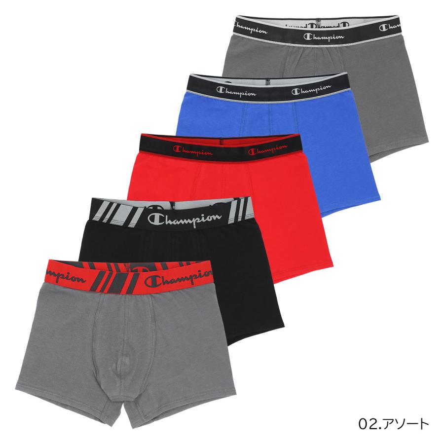 Champion（チャンピオン） メンズ ボクサーパンツ 5枚セット 抗菌防臭