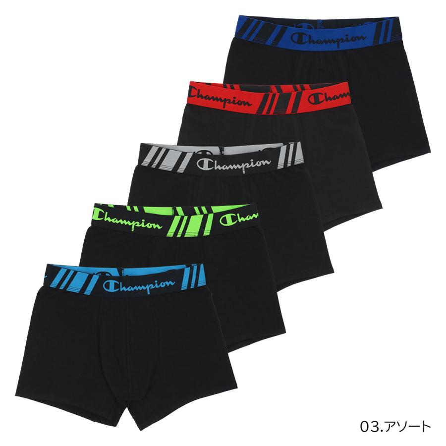 Champion（チャンピオン） メンズ ボクサーパンツ 5枚セット 抗菌防臭
