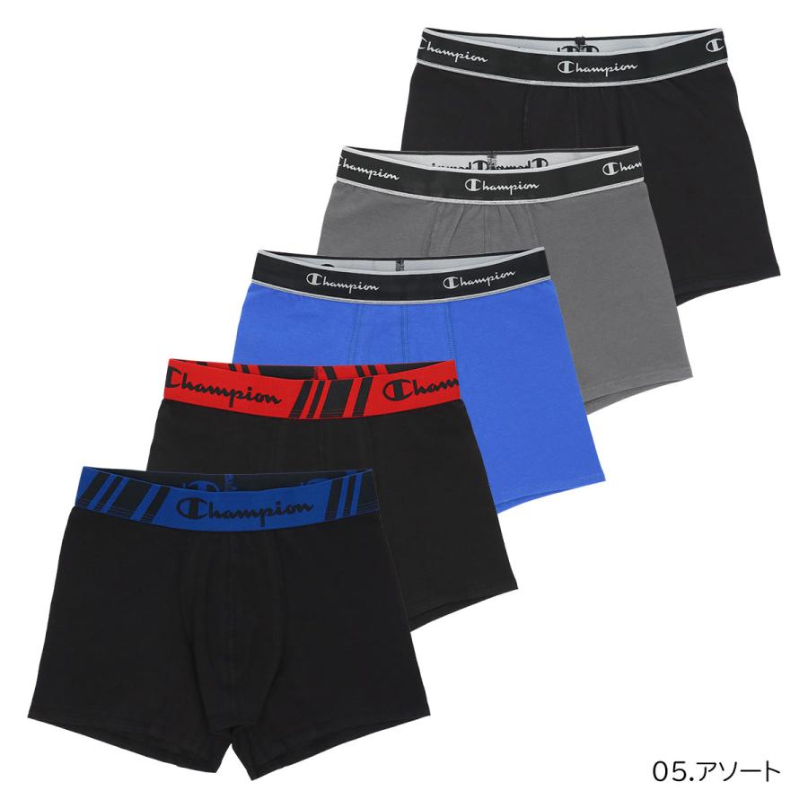 Champion（チャンピオン） メンズ ボクサーパンツ 5枚セット 抗菌防臭