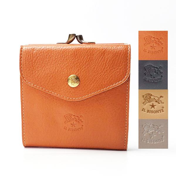 保障できる Il Bisonte イルビゾンテ 二つ折り財布 C0423 P がま口 メンズ レディース ユニセックス 新しいコレクション Bajawinescabo Com