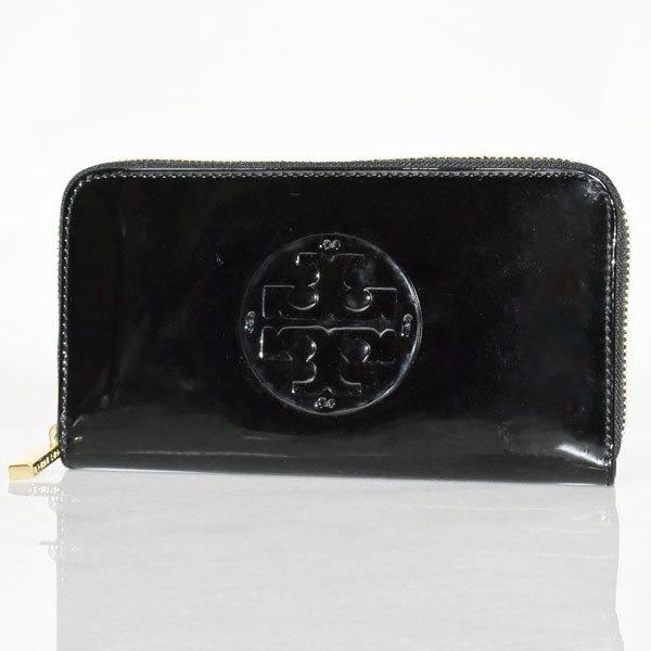 値引きする Tory Burch トリーバーチ ラウンドファスナー長財布 009 ブラック レディース エナメル パテント お洒落 Www Yalaphone Com