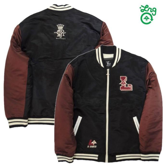 LRG エルアールジー ジャケット サテン ボンバー LRG LETTERMAN SATIN 