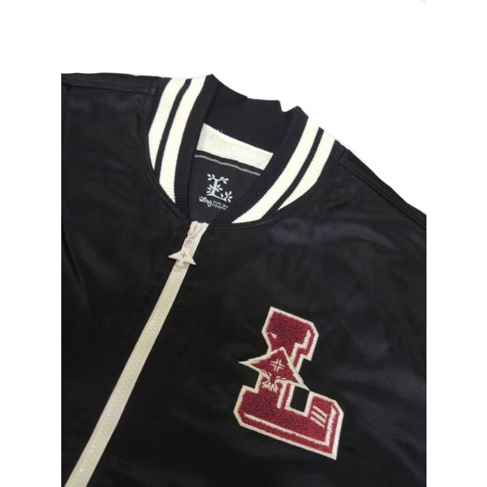 LRG エルアールジー ジャケット サテン ボンバー LRG LETTERMAN SATIN 