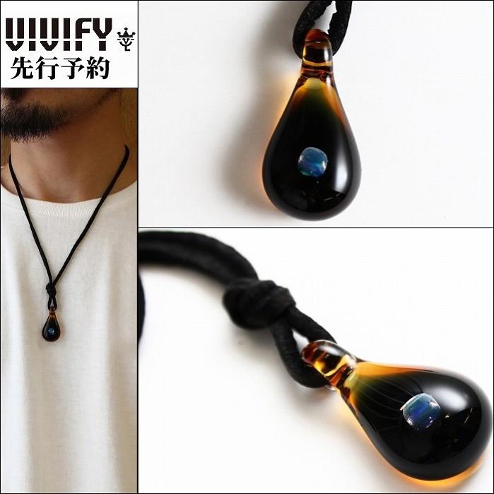 ビビファイ VIVIFY ネックレス グラスネックレス オパールVIVIFY x Topnoch　Flat Back Color Opal Necklace アンバーブルー 受注生産