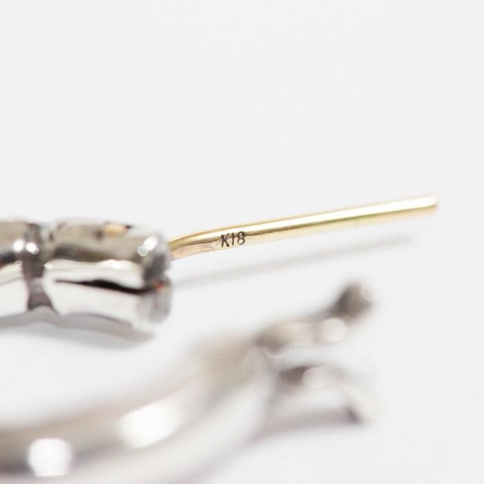 VIVIFY（ビビファイ） ピアス フープピアス シルバーk18goldpost