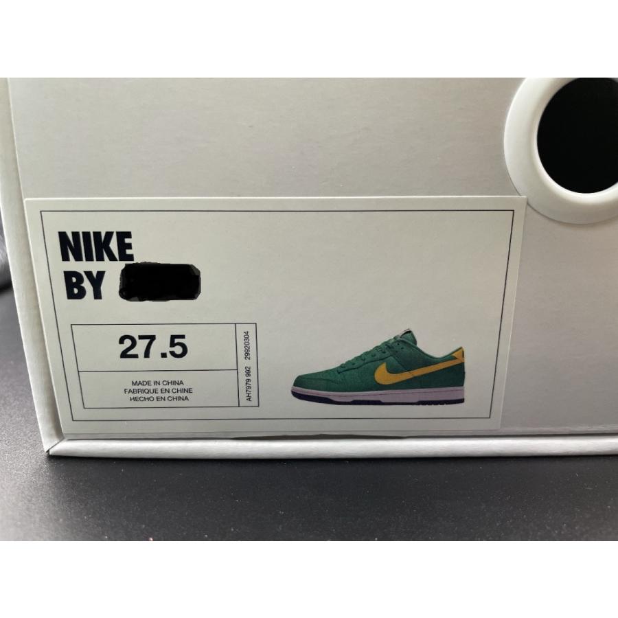 靴 NIKE BY YOU DUNK LOW AH7979-992 Size 10 - Nike Dunk Low By You Custom Black Red Gum Bottom