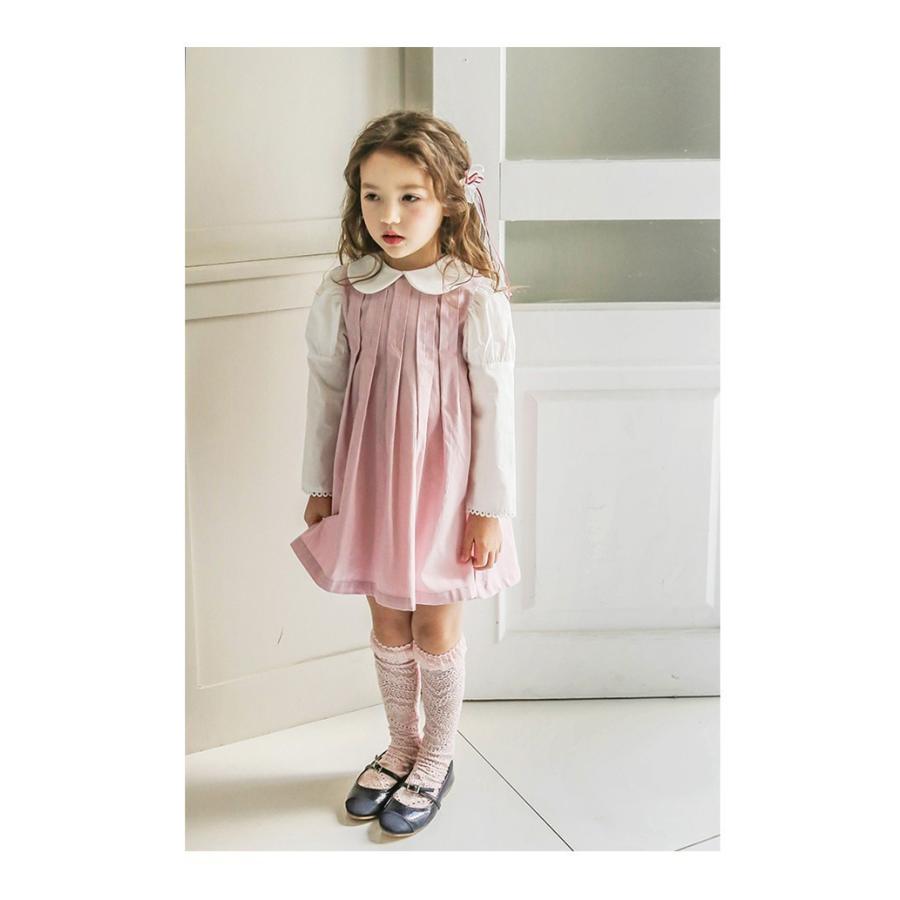 韓国子供服 女の子 長袖 フォーマル ワンピース キッズ 襟付きワンピース 薄手 通学通園 お出かけ かわいい 100 110 1 130 140 150 Zjl0073 Glanz 通販 Yahoo ショッピング