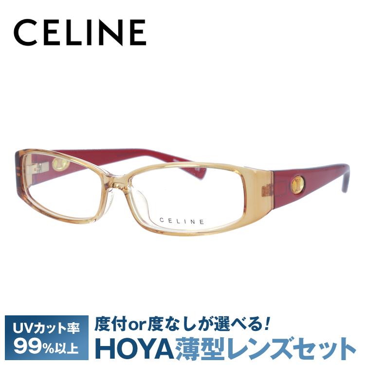 初回限定】 セリーヌ フレーム 伊達 度付き 度入り メガネ 眼鏡 CELINE VC1610M 53サイズ 098D レディース セル スクエア