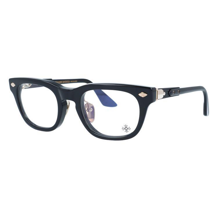【CHROME HEARTS】クロムハーツ 伊達メガネ ブラック シルバー925 CHROME HEARTS（クロムハーツ） メガネフレーム 伊達メガネ アジアン