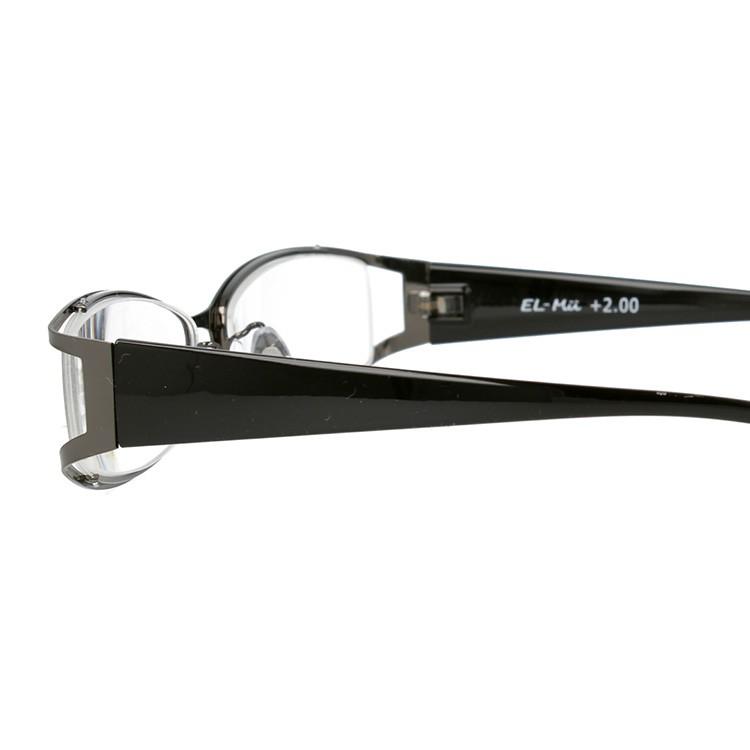 エルミー リーディンググラス 老眼鏡 EL-Mii EMR 305M-1 GM 56 度数+1.00〜+3.50 オーバル プレゼント ギフト ラッピング無料｜glass-expert｜05