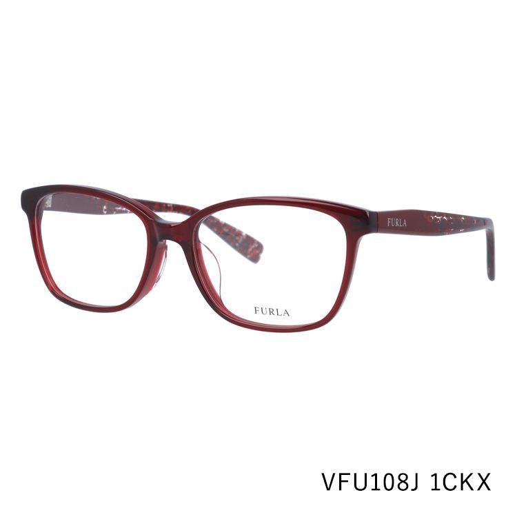 フルラ メガネフレーム ウェリントン型 伊達メガネ アジアンフィット FURLA VFU108J 全3カラー 52サイズ ユニセックス メンズ レディース FURLA（フルラ） メガネフレーム アジアンフィット FURLA VFU108J 全3