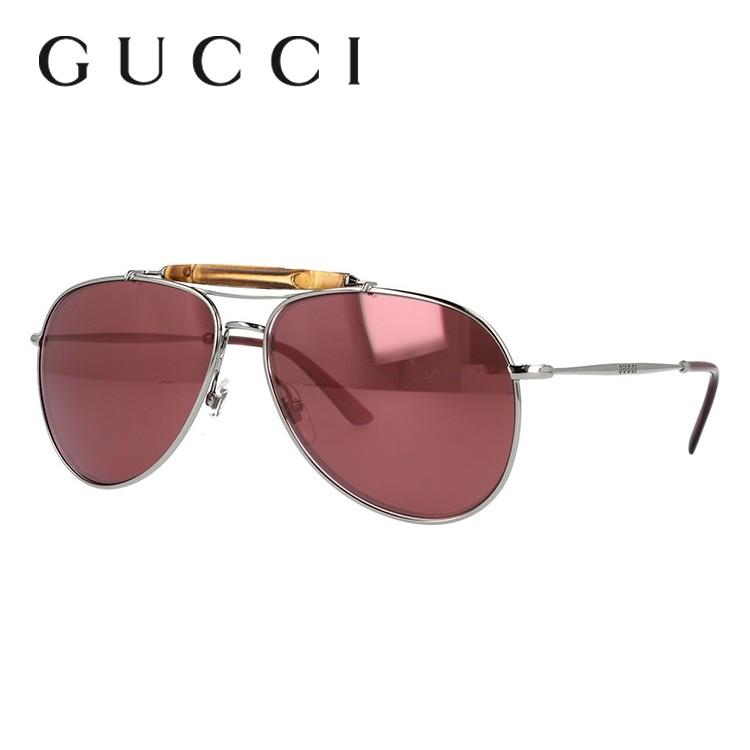 グッチ サングラス ミラーレンズ GUCCI GG2235S 6LB/V0 59 バンブー プレゼント ギフト ラッピング無料