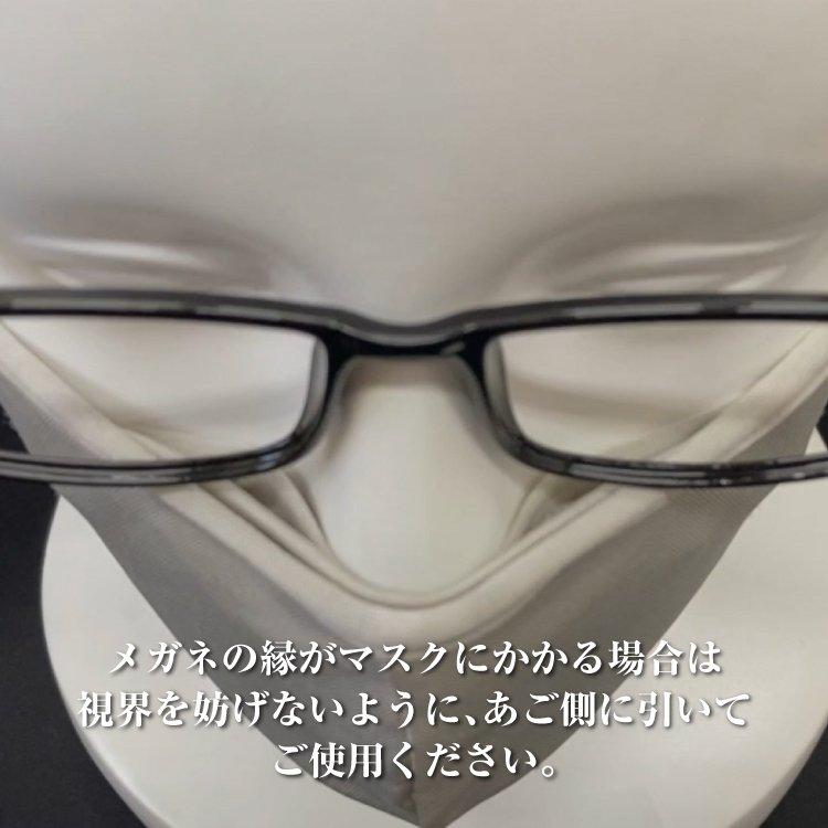 メガネが曇りにくいマスク Lサイズ オールシーズン 洗える 抗菌 防臭 眼鏡 オールクリアマスク ALLCLEAR MASK 110-L 全2