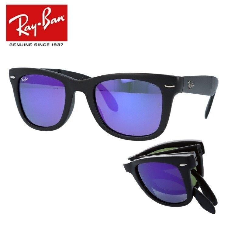 特価商品 Uvカット 紫外線防止 海外正規品 Ray Ban 50 601s1m Rb4105 折りたたみ ウェイファーラー ミラー 度付き対応 サングラス レイバン 度付き対応可能 レディース メンズ 財布 帽子 ファッション小物