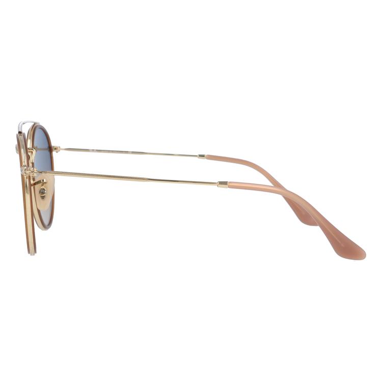 【美品】レイバン サングラス RB3647N ゴールド ブラウン ダブルブリッジ Ray-Ban（レイバン） 国内正規品 サングラス 度付き対応 ラウンド