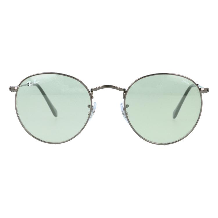 はっとり‼️レイバン ラウンドメタル グリーン調光 ROUND（Ray-Ban） レイバン サングラス ラウンドメタル