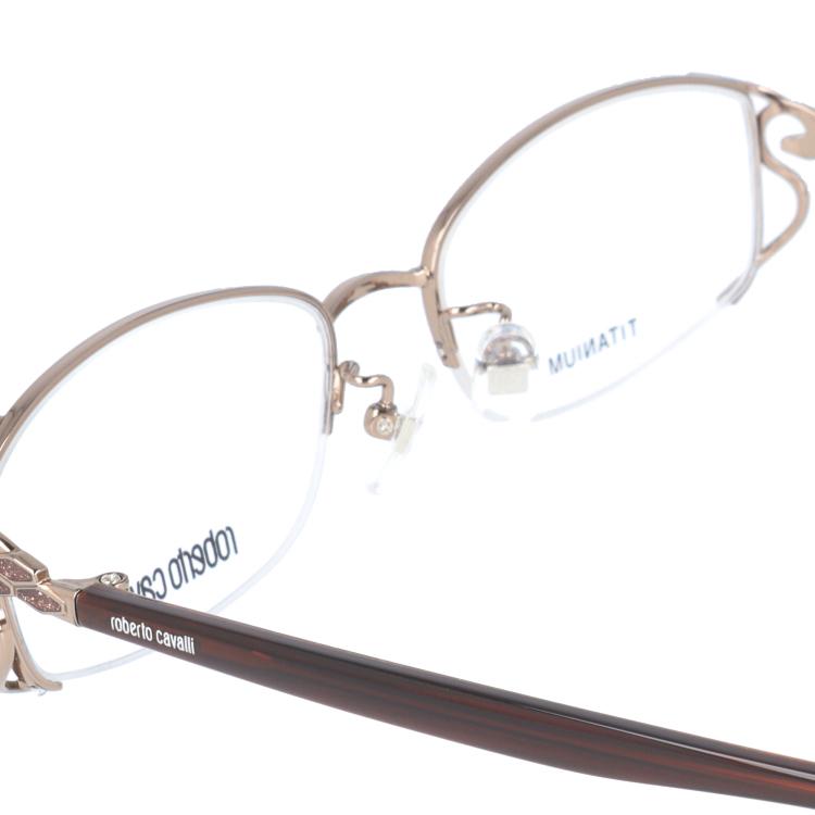 ロベルト カバリ フレーム ブランド 伊達 度付き 度入り メガネ 眼鏡 RC0604-1 52サイズ roberto cavalli チタン/スクエア/レディース プレゼント ギフト