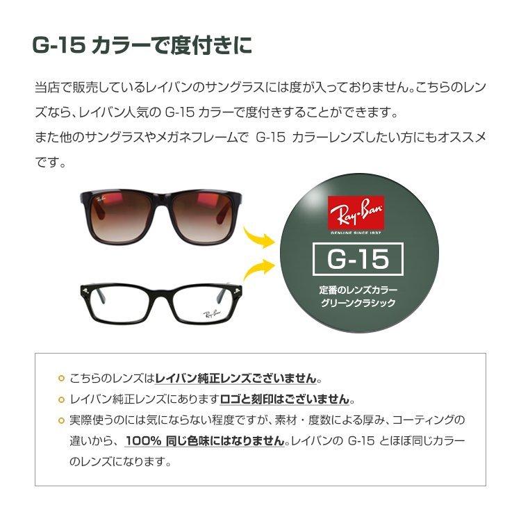 エスエイビジョン SAビジョン 度付き カラーレンズレイバンカラー G15